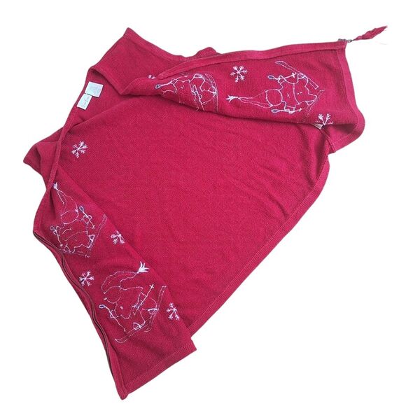 Vintage Bobbie Brooks Christmas Sweater Vest Skiing Snowmen Women's size XL - Picture 7 of 16